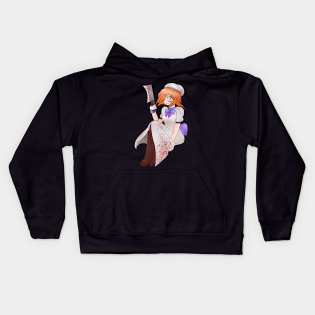 Higurashi When They Cry Rena Ryuugu Design Kids Hoodie by nhitori